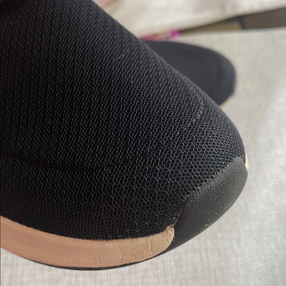 Skechers Women's Black and White Slip-On Sneakers - Picture 3 of 9